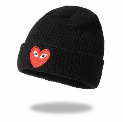 BONNET CÔTELÉ CDG NOIR