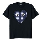Comme Des Garcons Blue Heart Shirt - Image 2