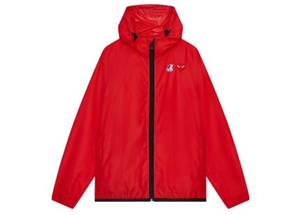 Veste zippée Claude Play x K-Way Comme des Garçons PLAY Rouge