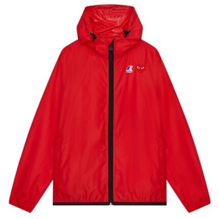Veste zippée Claude Play x K-Way Comme des Garçons PLAY Rouge