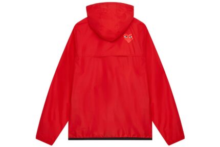 Veste zippée Claude Play x K-Way Comme des Garçons PLAY Rouge