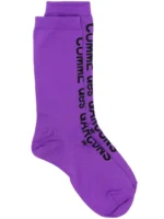 Comme Des Garçons chaussettes à logo intarsia