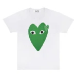 Play Comme des Garçons Big Green Heart Print T-Shirt - Image 2