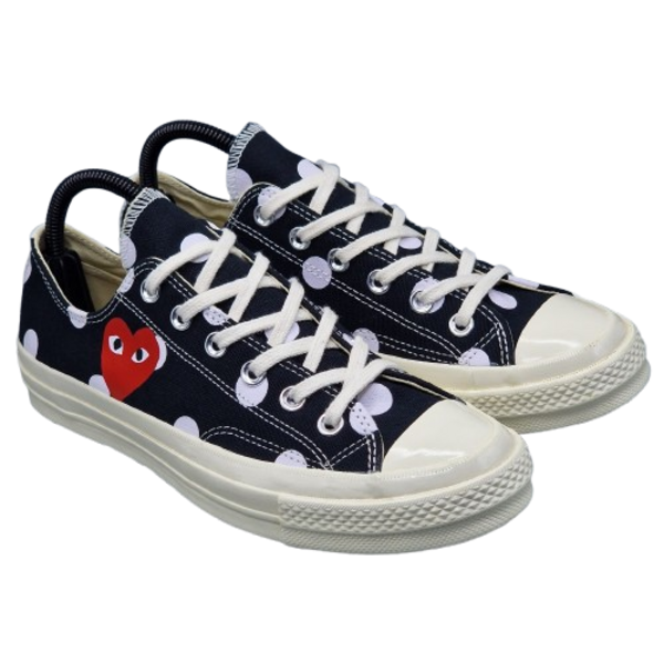 42 Comme des Garçons Play Chuck 70 Low Polka Dot (Noir)