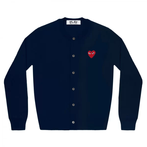 83 Cardigan Femme Play Red Emblem Marine