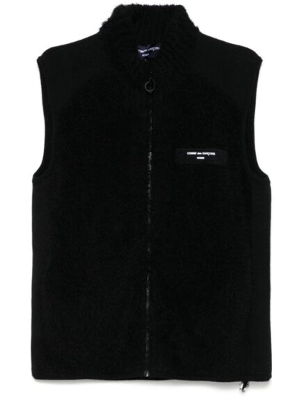 Comme des garcons Gilet noir effet brossé homme – homme