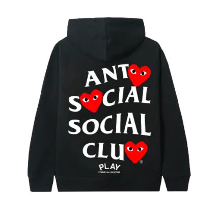 ASSC X COMME des GARCONS Sweat à capuche Noir