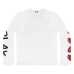 CDG Play 4 Heart Manches Longues (Blanc)