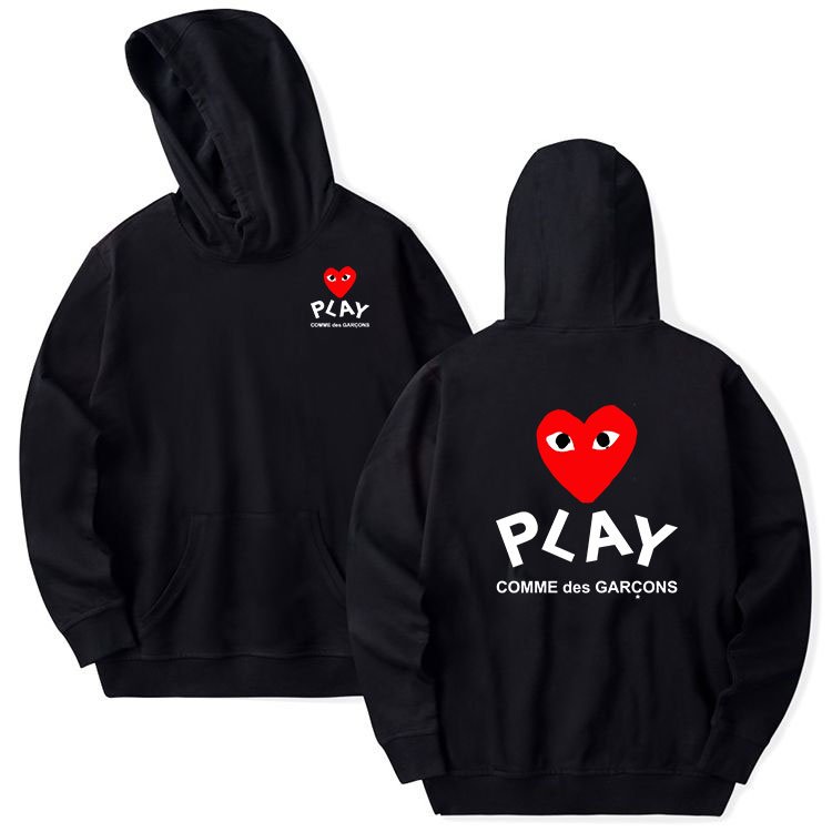 Sweat à capuche imprimé recto CDG verso Play Sweat à capuche imprimé recto CDG verso Play