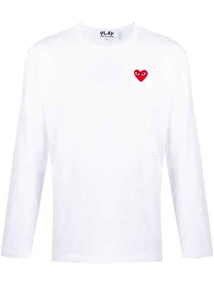 Comme Des Garçons Long Sleeve Play Hearts