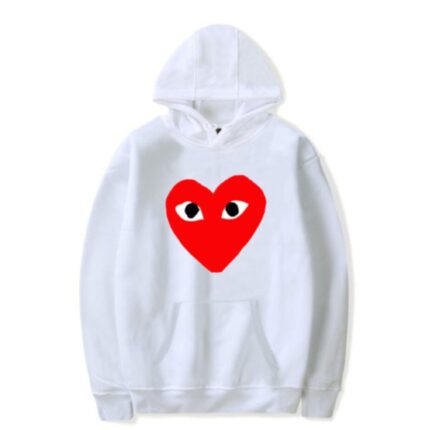 Comme Des Garcons Red Heart Hoodie