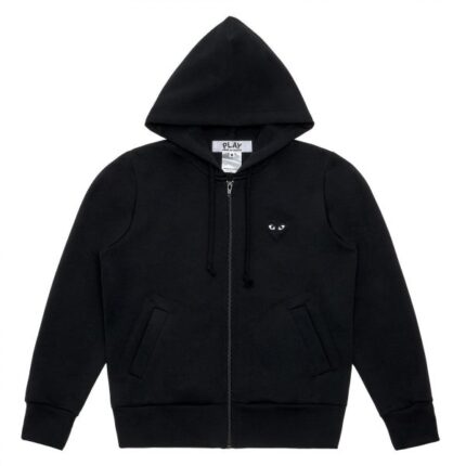 Sweat à capuche zippé Big Heart (noir)