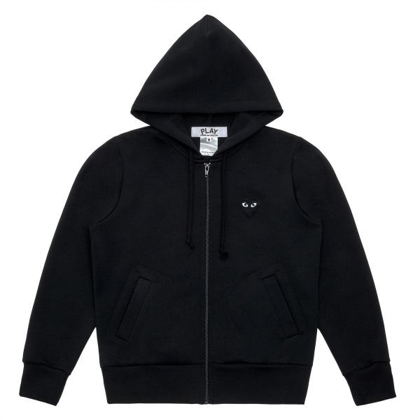 Sweat à capuche zippé Big Heart (noir) Sweat à capuche zippé Big Heart (noir)
