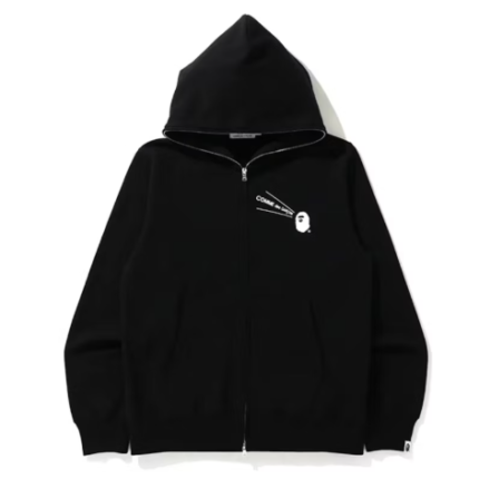 Sweat à capuche zippé BAPE CDG Osaka Noir