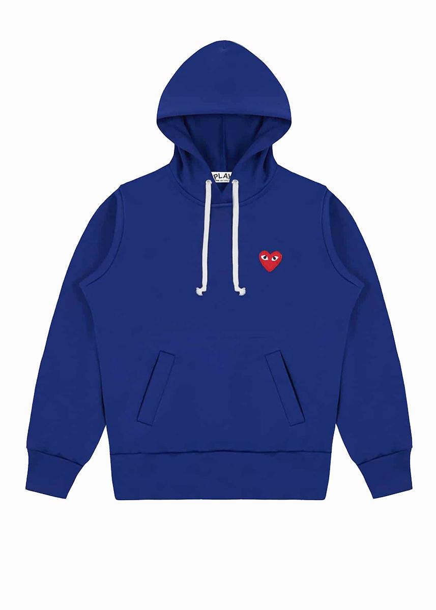 Sweat à capuche zippé CDG Play marine bleu Sweat à capuche zippé CDG Play marine bleu