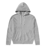 Sweat à capuche zippé PLAY avec cœur inversé (gris)